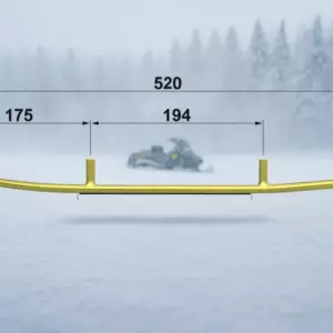 Коньки д/снегохода LYNX, SKI-DOO усиленные 033345-04